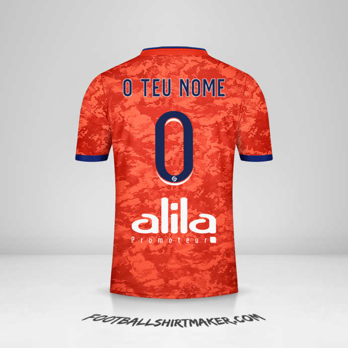 Camisola Olympique Lyon 2021/2022 II -  o teu nome - 0