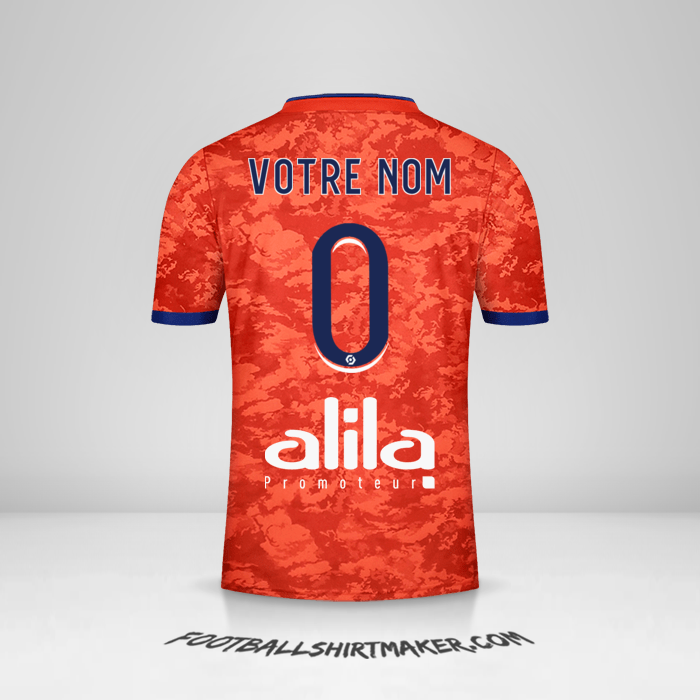 Maillot Olympique Lyon 2021/2022 II -  votre nom - 0