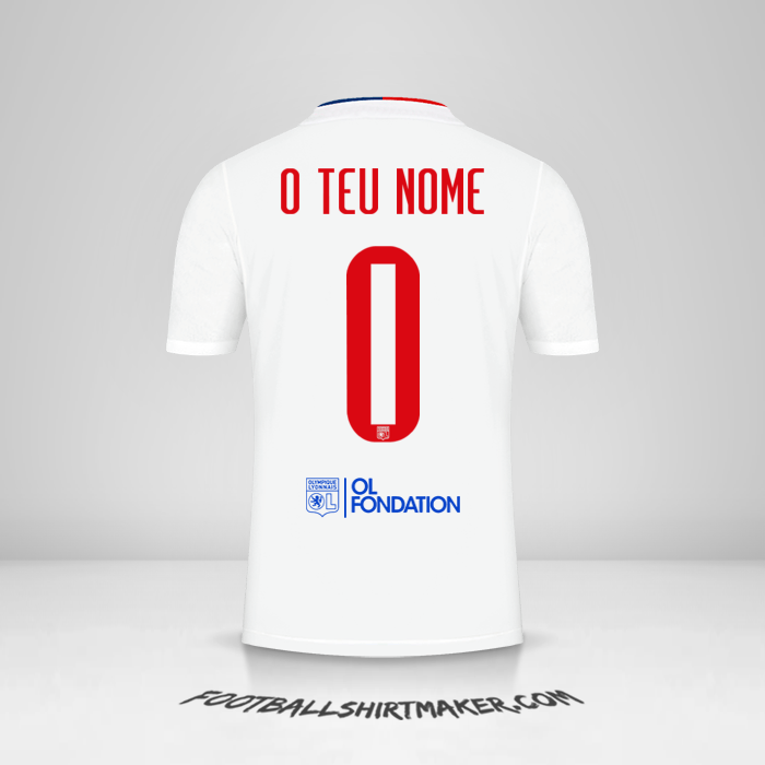 Camisola Olympique Lyon 2021/2022 UEL -  o teu nome - 0