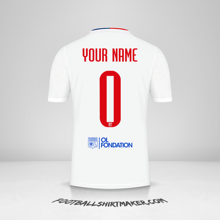 Shirt Olympique Lyon 2021/2022 UEL -  your name - 0