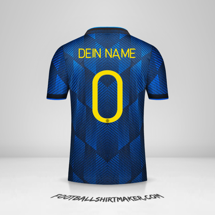 Trikot Manchester United 2021/2022 Cup III -  dein name - 0