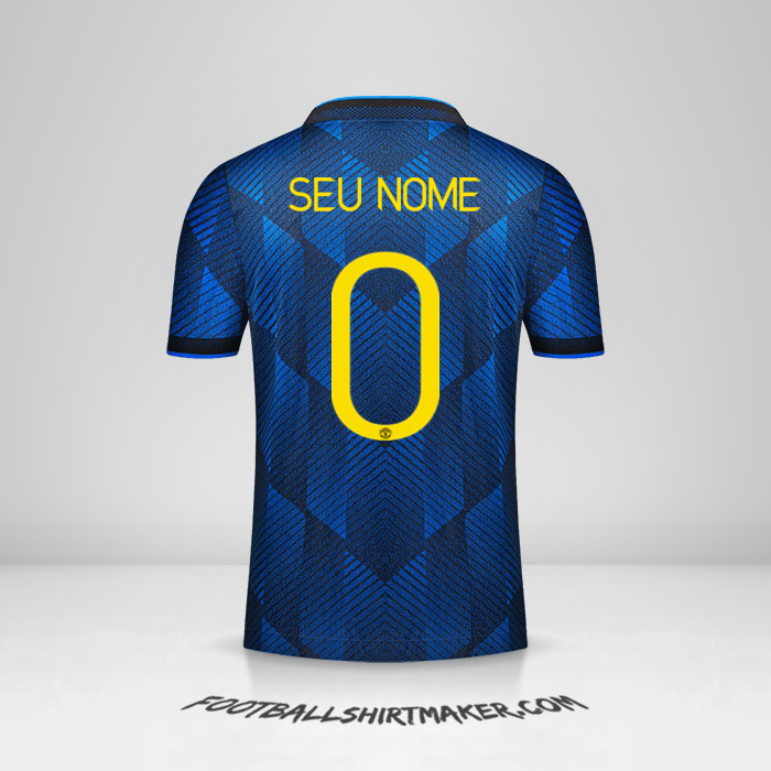 Camisa Manchester United 2021/2022 Cup III -  seu nome - 0