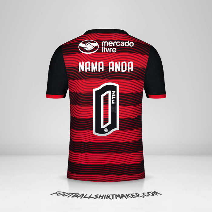 Jersey Flamengo 2022 -  nama anda - 0