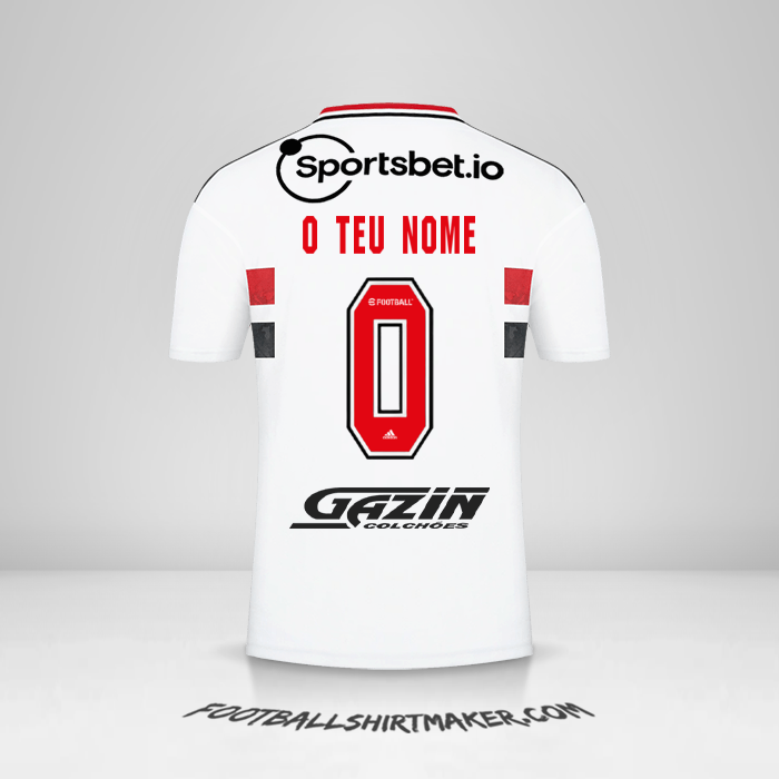 Camisola Sao Paulo FC 2022 -  o teu nome - 0