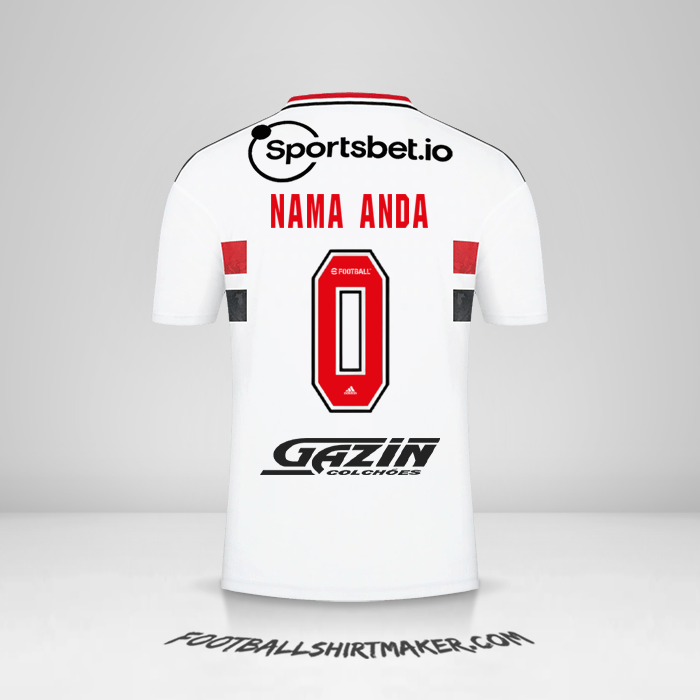 Jersey Sao Paulo FC 2022 -  nama anda - 0