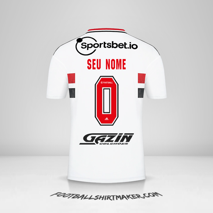 Camisa Sao Paulo FC 2022 -  seu nome - 0