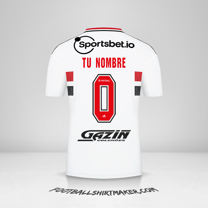 Jersey Sao Paulo FC 2022 -  tu nombre - 0