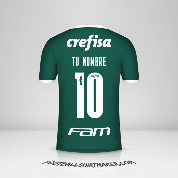 Jersey Palmeiras 2022 número 10 tu nombre