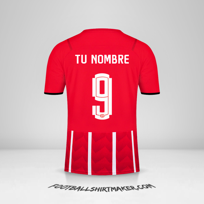 Camiseta PSV 2021/2022 UEL número 9 tu nombre