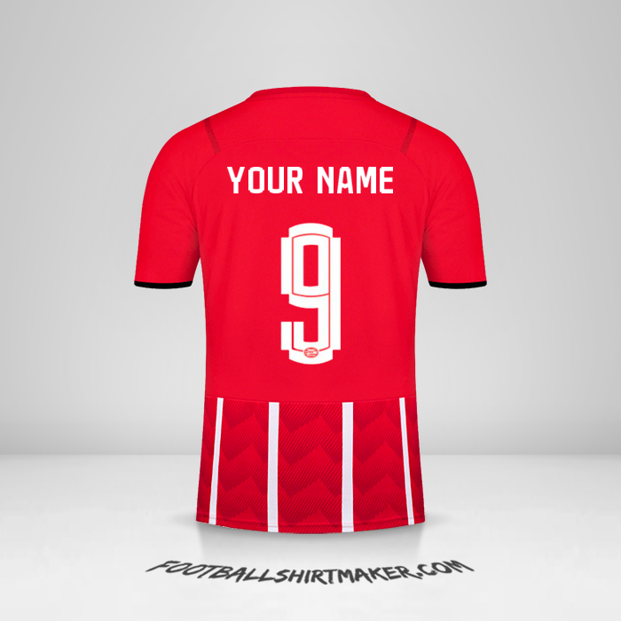 PSV 2021/2022 UEL shirt number 9 your name