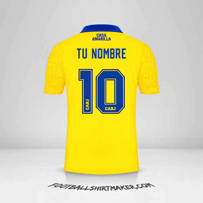 Jersey Boca Juniors 2022/23 III número 10 tu nombre