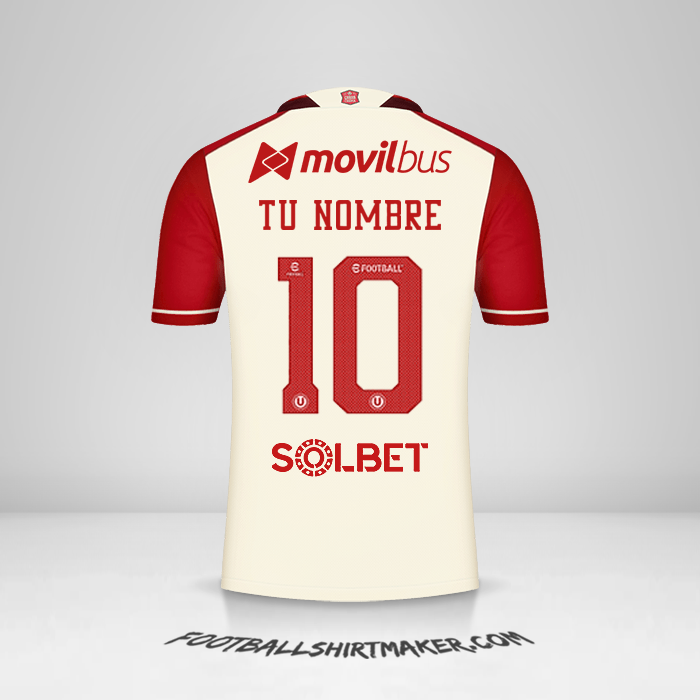 Jersey Universitario 2022 número 10 tu nombre