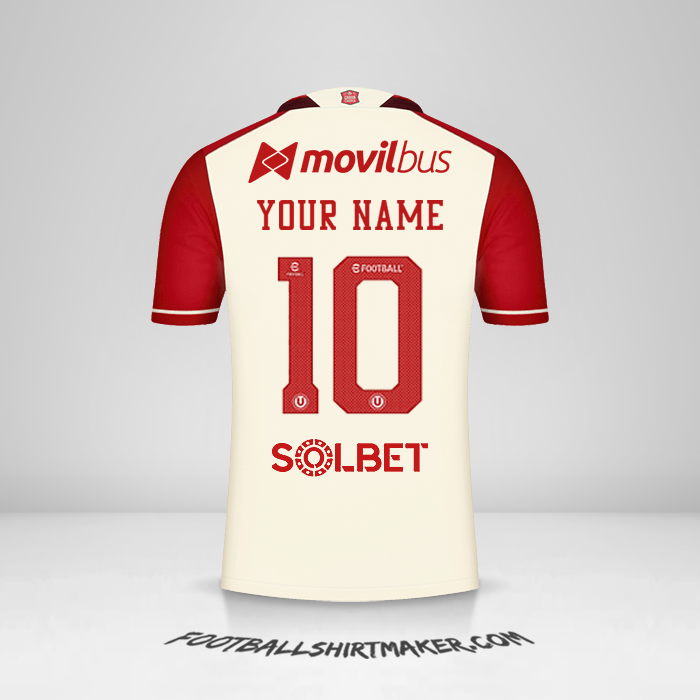 Universitario 2022 shirt number 10 your name