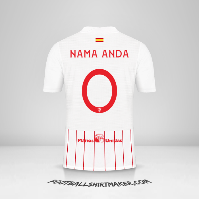 Jersey Sevilla FC 2021/2022 Cup -  nama anda - 0