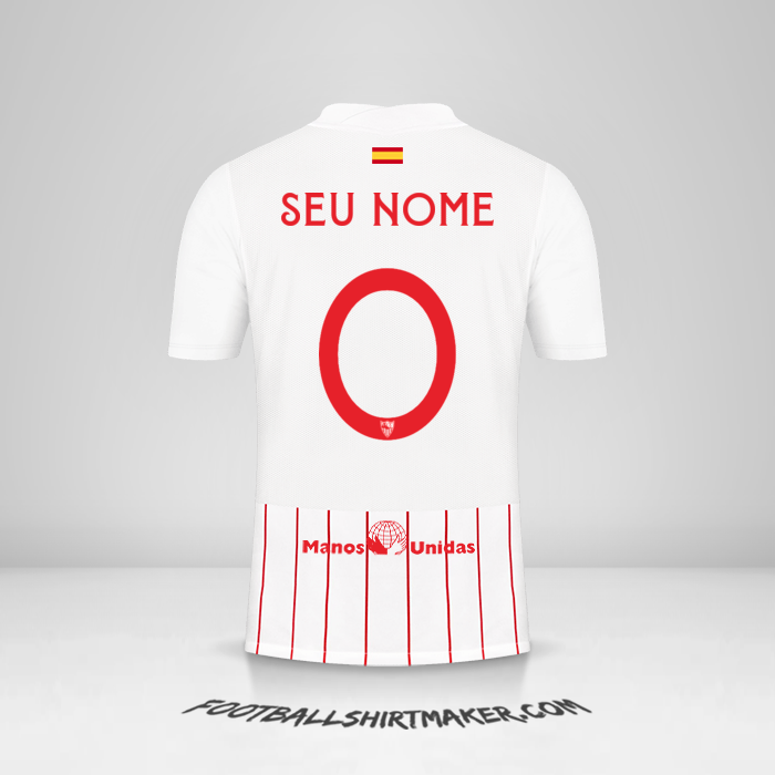 Camisa Sevilla FC 2021/2022 Cup -  seu nome - 0