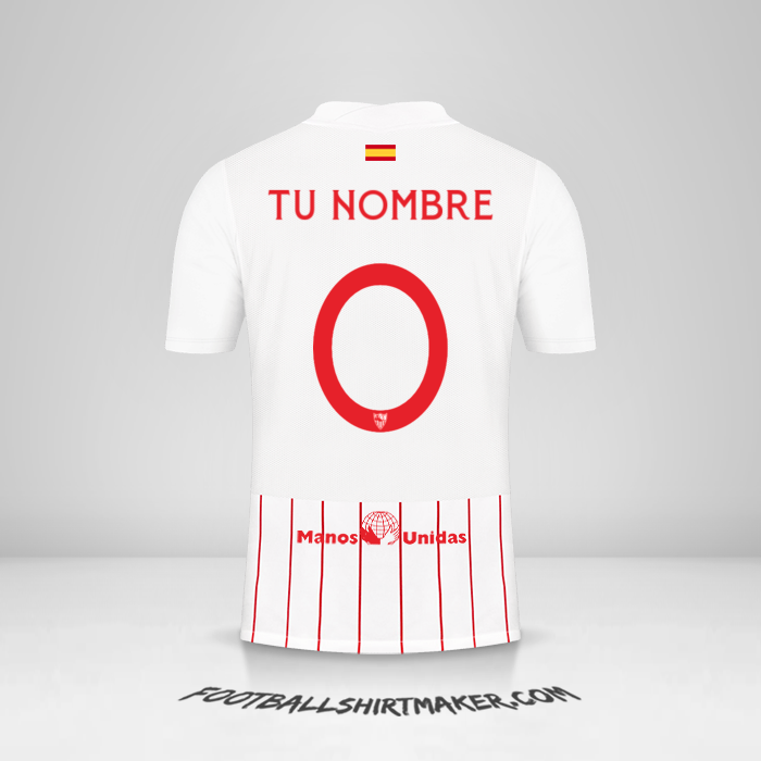 Camiseta Sevilla FC 2021/2022 Cup -  tu nombre - 0