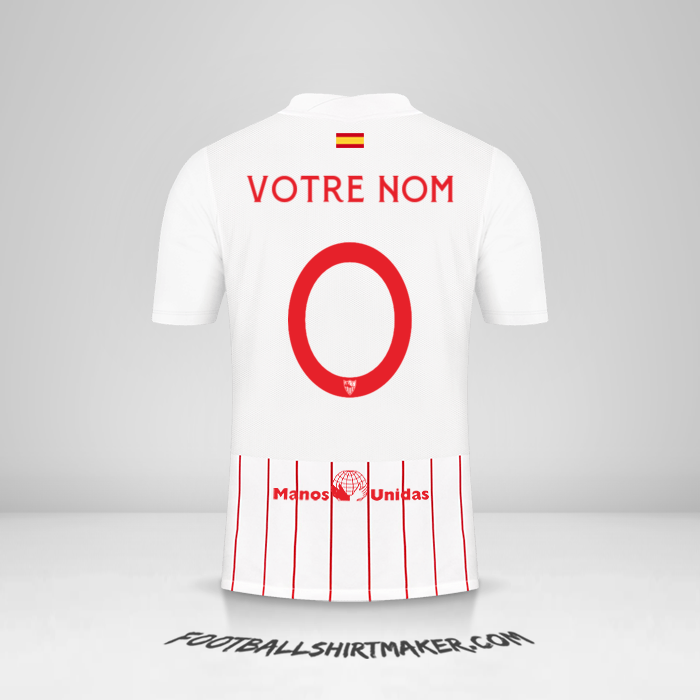 Maillot Sevilla FC 2021/2022 Cup -  votre nom - 0