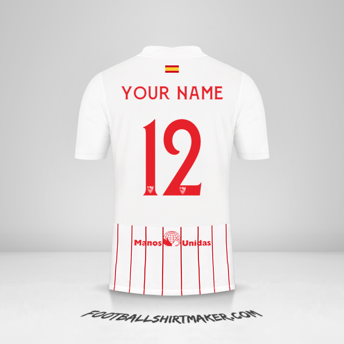 Sevilla FC 2021/2022 Cup shirt number 12 your name