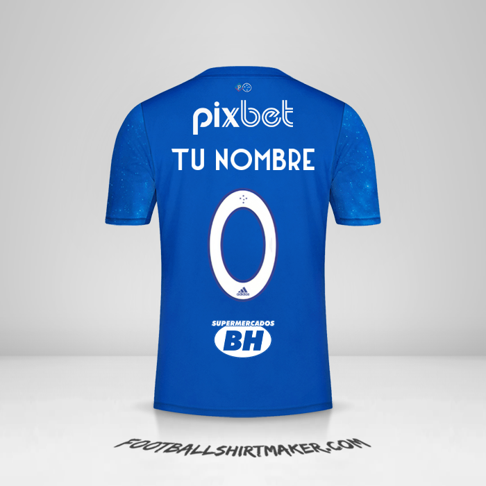 Camiseta Cruzeiro 2022 -  tu nombre - 0