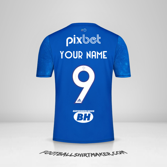 Cruzeiro 2022 jersey number 9 your name