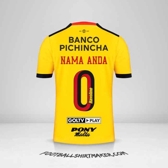 Jersey Barcelona SC 2022 -  nama anda - 0