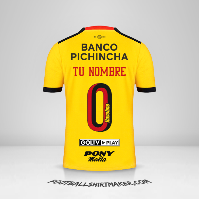 Jersey Barcelona SC 2022 -  tu nombre - 0