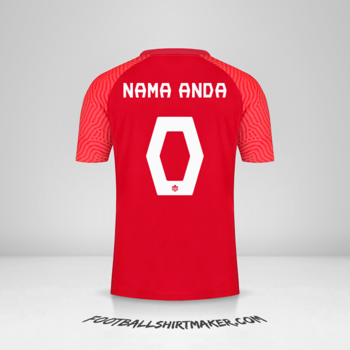 Jersey Kanada 2021 -  nama anda - 0