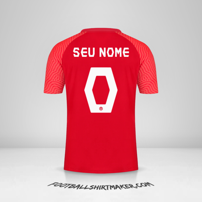 Camisa Canadá 2021 -  seu nome - 0