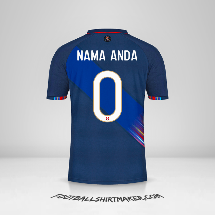 Jersey Peru 2021/22 II -  nama anda - 0