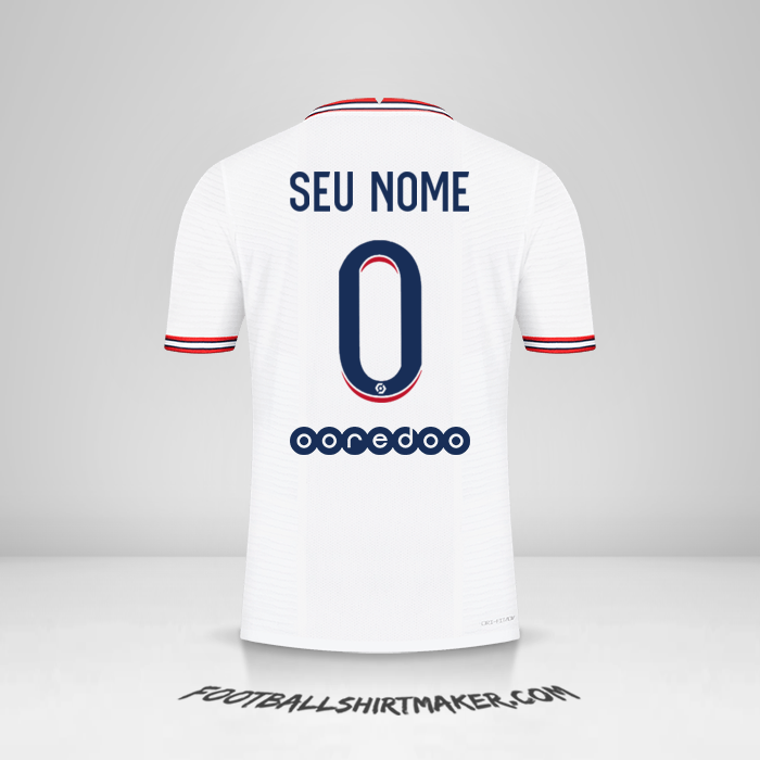 Camisa Paris Saint Germain 2021/2022 IIII -  seu nome - 0