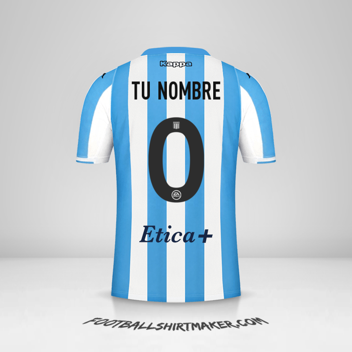 Camiseta Racing Club 2022 -  tu nombre - 0