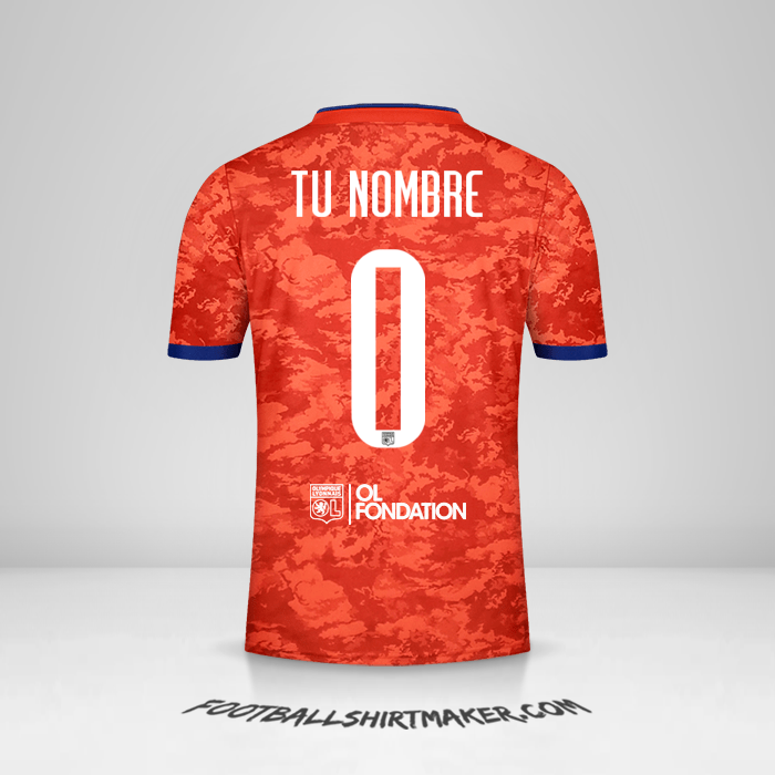 Camiseta Olympique Lyon 2021/2022 UEL II -  tu nombre - 0