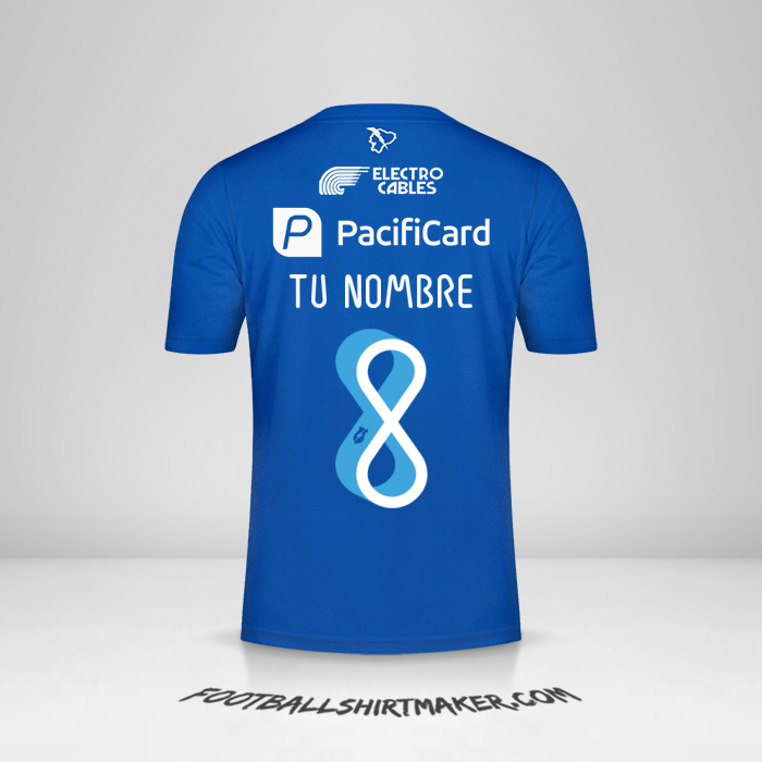 Camiseta Emelec 2022 número 8 tu nombre