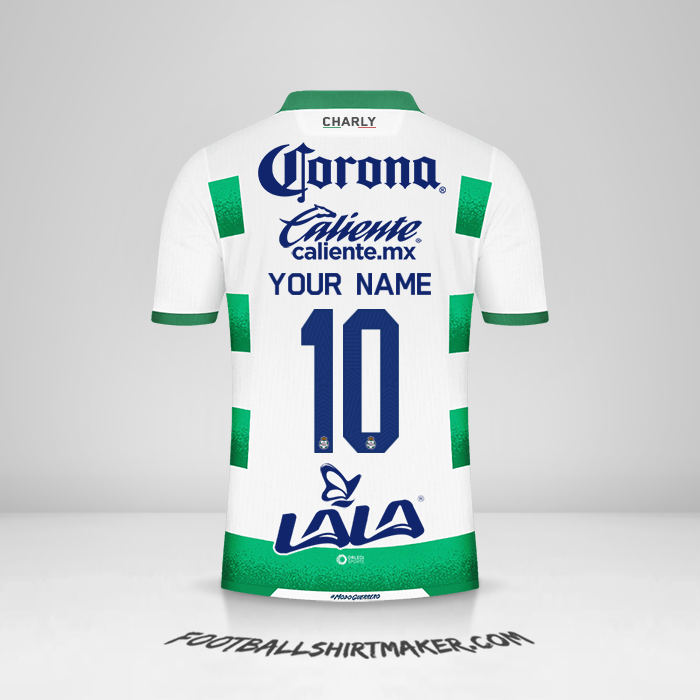 Santos Laguna 2021/22 shirt number 10 your name