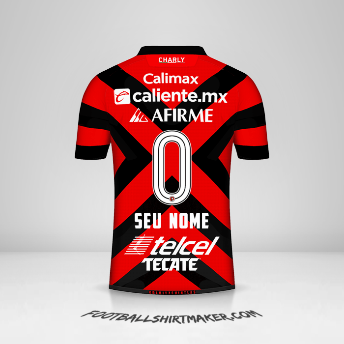 Camisa Club Tijuana 2021/2022 -  seu nome - 0