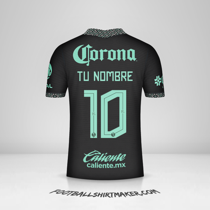 Jersey Club America 2022 III número 10 tu nombre