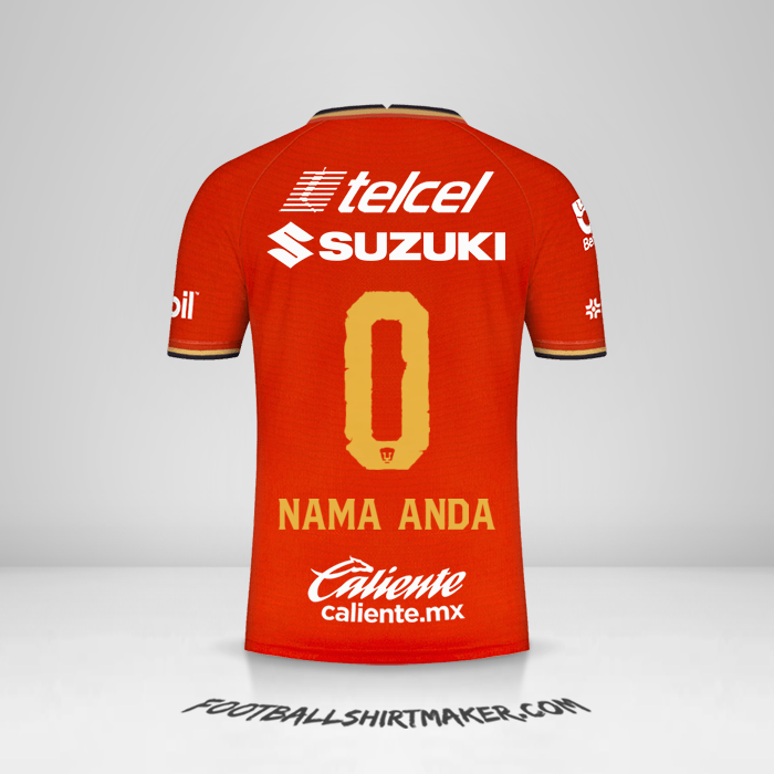 Jersey Pumas UNAM 2022 III -  nama anda - 0