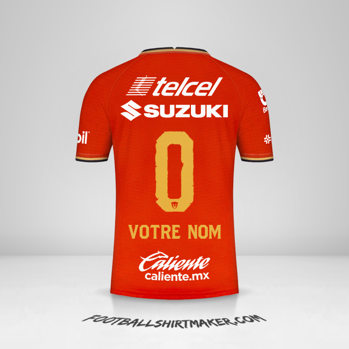 Maillot Pumas UNAM 2022 III -  votre nom - 0