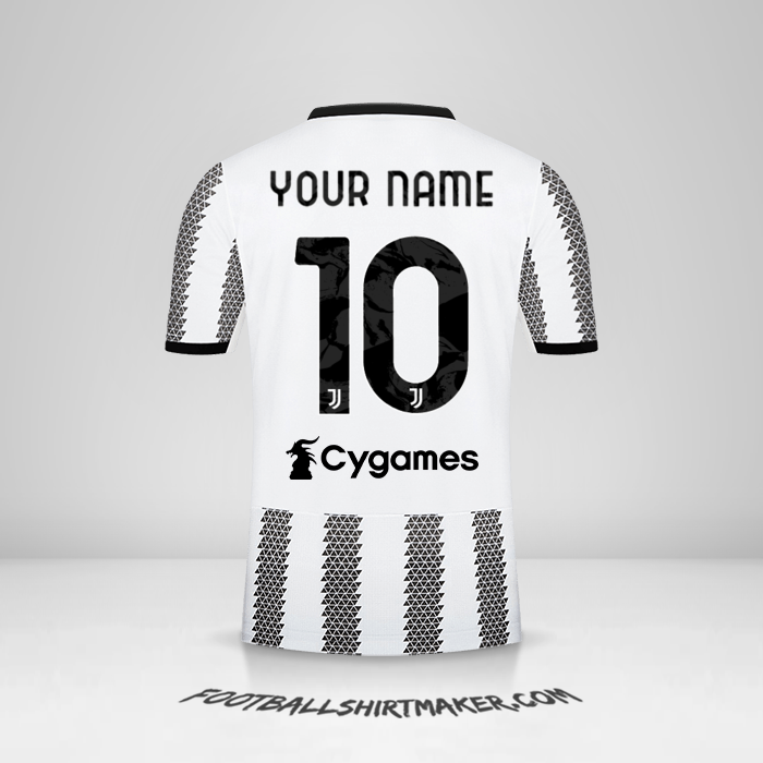 Juventus FC 2022 2023 shirt. Create shirt with your name and number