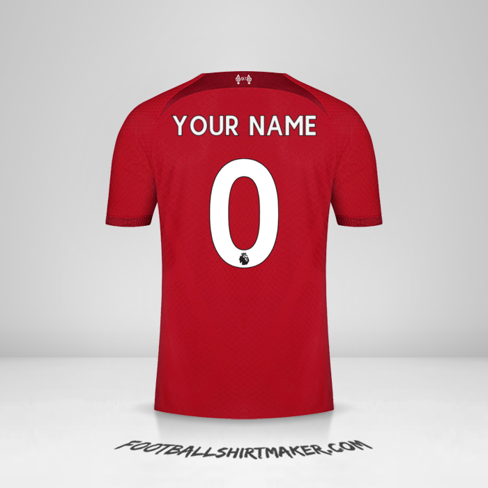 Liverpool FC 2022/2023 jersey number 0 your name