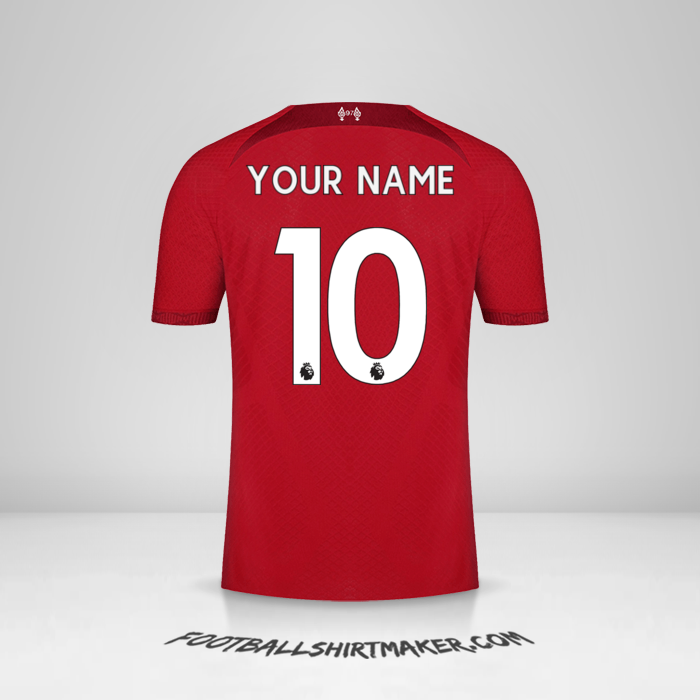 Liverpool FC 2022 2023 jersey. Create jersey with your name and number