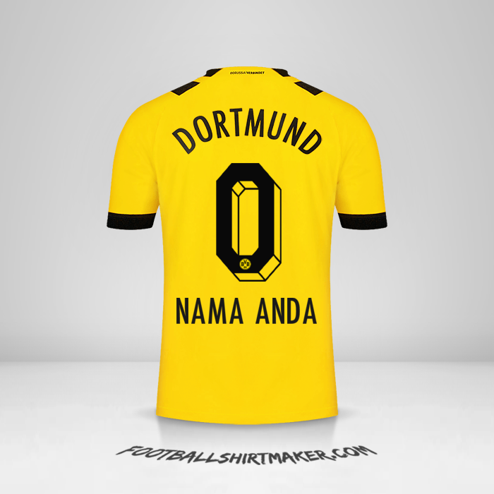 Jersey Borussia Dortmund 2022/2023 -  nama anda - 0