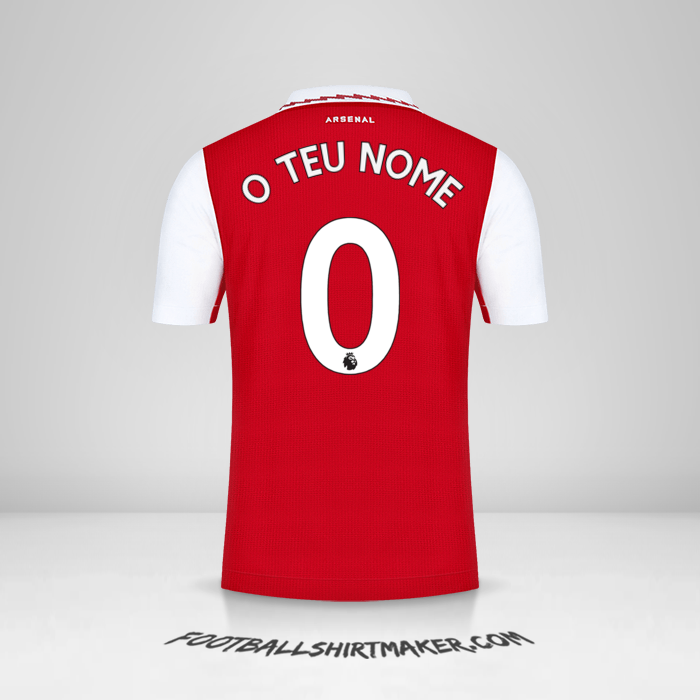 Camisola Arsenal 2022/2023 -  o teu nome - 0