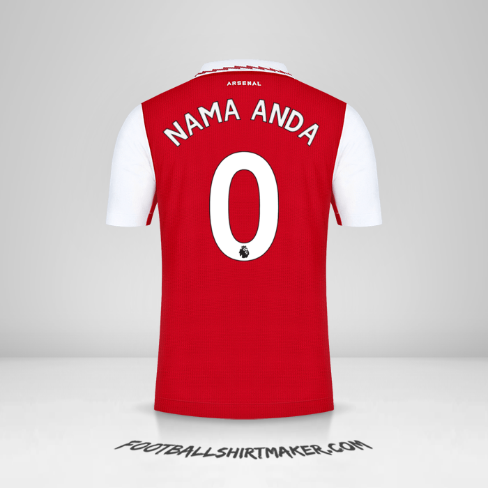 Jersey Arsenal 2022/2023 -  nama anda - 0