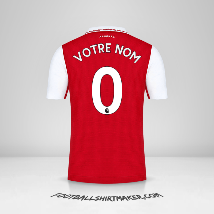 Maillot Arsenal 2022/2023 -  votre nom - 0