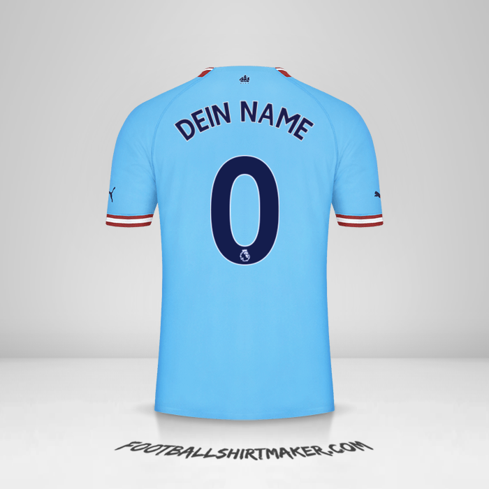 Trikot Manchester City 2022/2023 -  dein name - 0