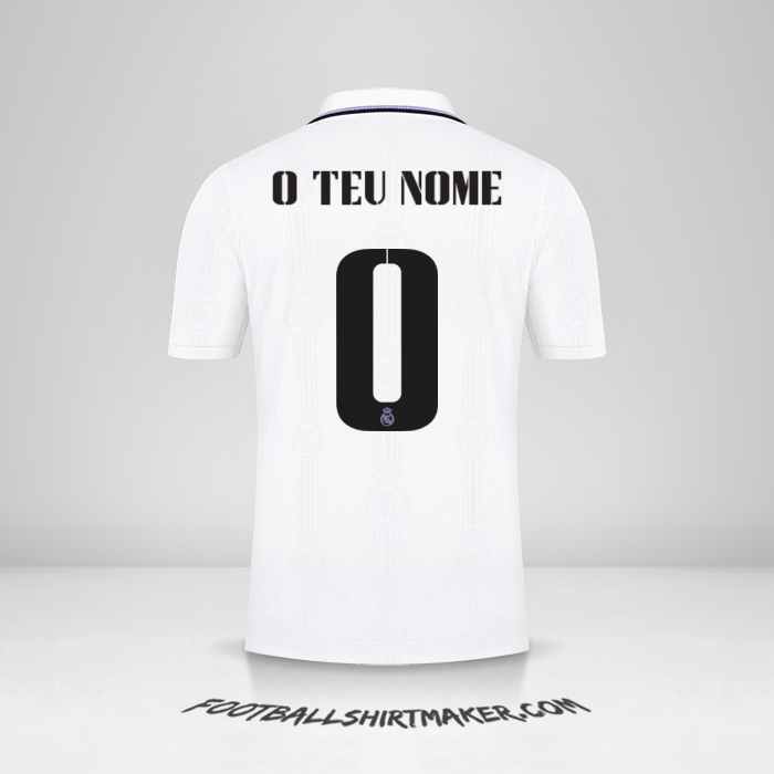 Camisola Real Madrid CF 2022/2023 Cup -  o teu nome - 0