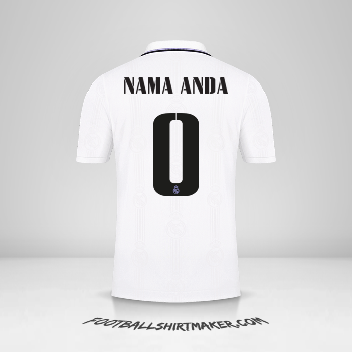 Jersey Real Madrid CF 2022/2023 Cup -  nama anda - 0