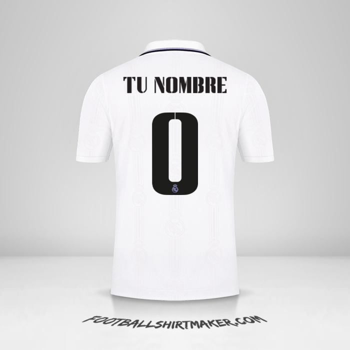 Jersey Real Madrid CF 2022/2023 Cup -  tu nombre - 0