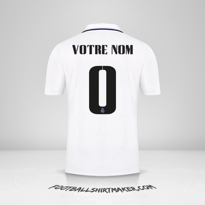 Maillot Real Madrid CF 2022/2023 Cup -  votre nom - 0